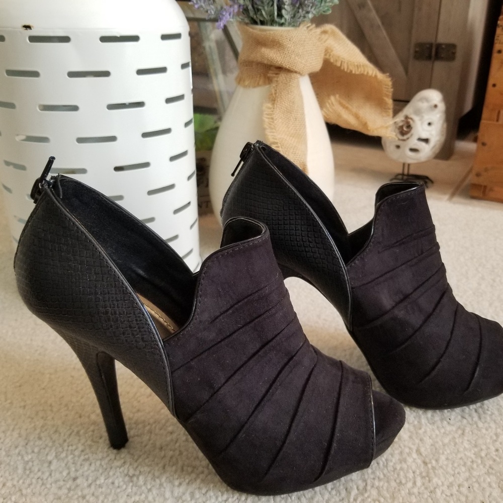 Fergalicious Peep Toe Booties  Size 7 1/2